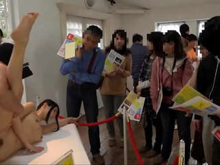 Fucking Japanese teenagers at the Art Exhibition